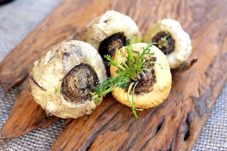 Close-up of Maca Root, a key ingredient in Erectimus supplement