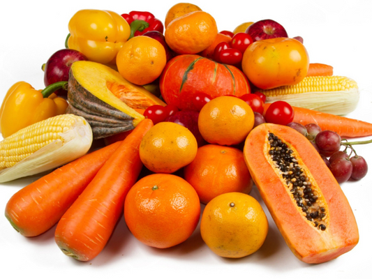 Close up of food high in antioxidants  