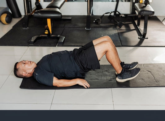 Man doing pelvic floor exercises as part of erectile dysfunction rehabilitation program