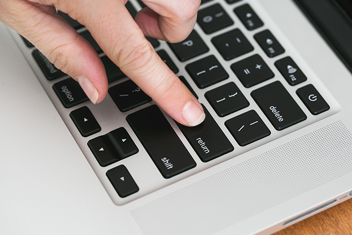 The Erectimus for Men Refund Policy image showing the keyboard Return key