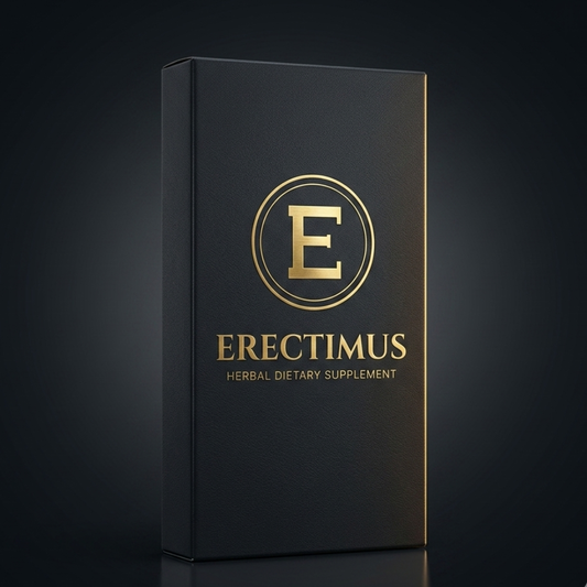 Erectimus Single Pack, 10 herbal capsules, a premium charcoal and gold herbal supplement box for men